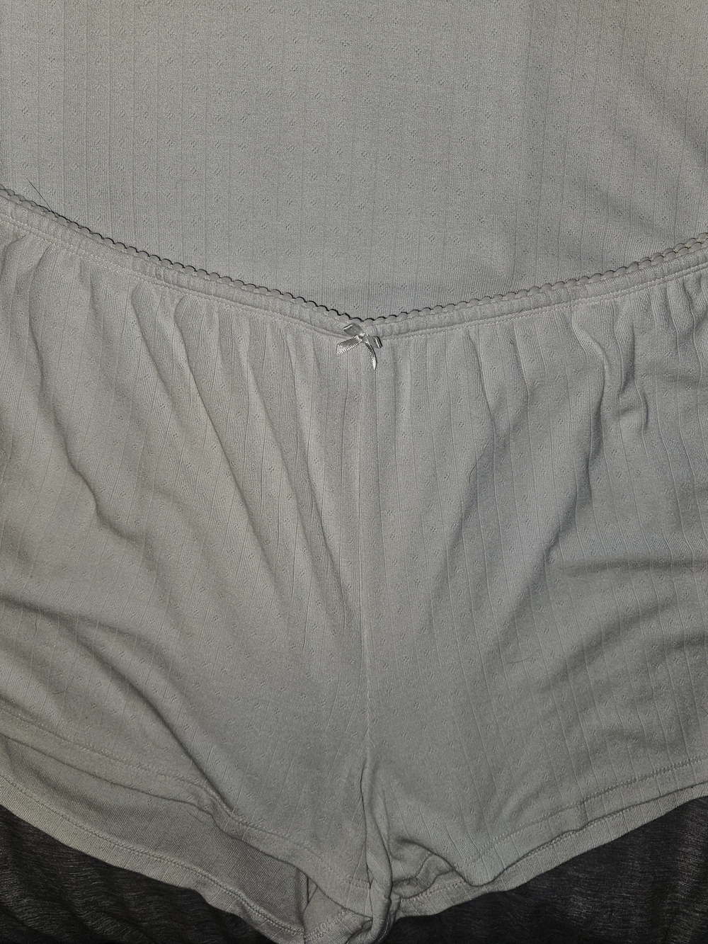 Auden White Ribbed Tank & Short Sleep Set - Picture 3 of 3